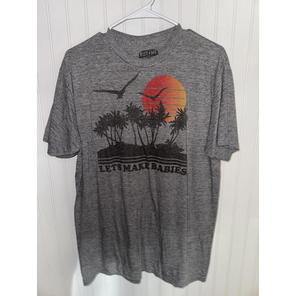 Buy Me Brunch Gray Graphic T-Shirt Size XL